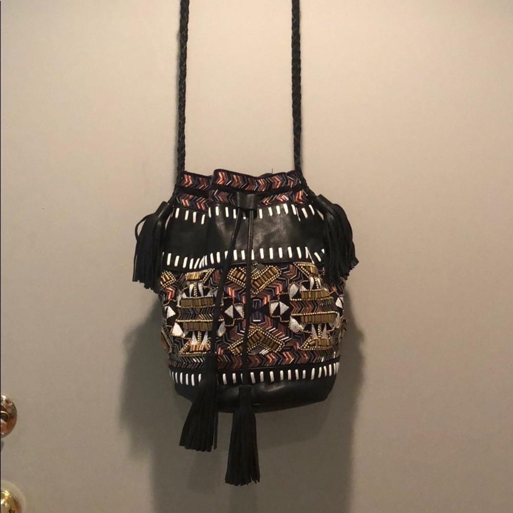 Anthropologie Antik Batik ibban leather bucket bag - Picture 5 of 8